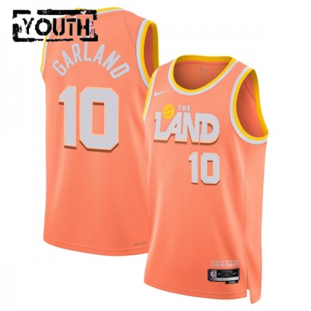 Camiseta Niños NBA Cleveland Cavaliers Darius Garland 2025-26 Nike City Edition Naranja Swingman